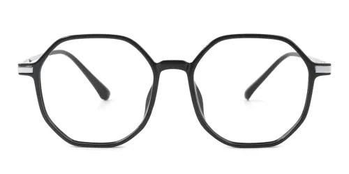 90006 Gunilla Geometric black glasses