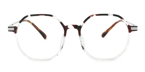 90006 Gunilla Geometric brown glasses