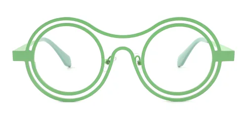 9015 Character Round green glasses