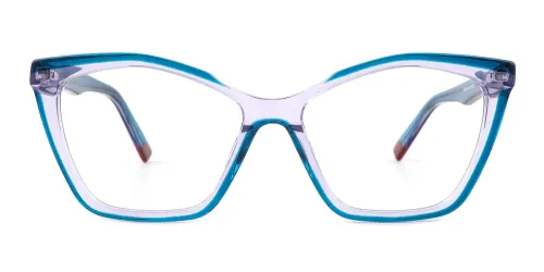 9018 Andrea Cateye blue glasses