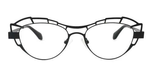 90201 Pauline Cateye black glasses