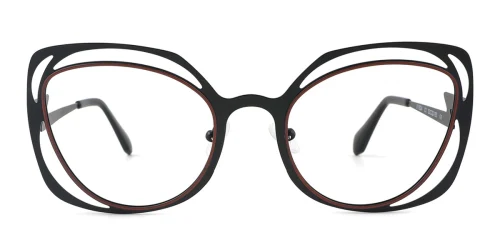 90241 Salome Cateye black glasses