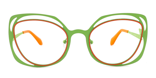 90241 Salome Cateye green glasses