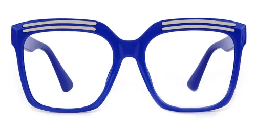 90851 Lillian Geometric blue glasses