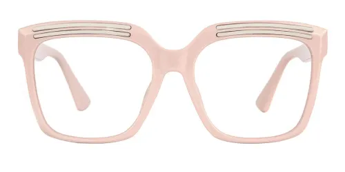 90851 Lillian Geometric pink glasses