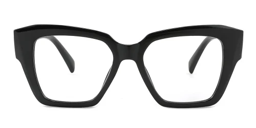 9135 Halfryta Rectangle black glasses