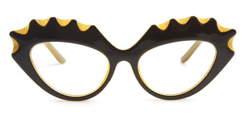 9149 Riya Cateye, brown glasses