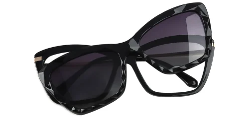 91515 Chandra Cateye black glasses