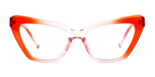 9170 Valarie Cateye orange glasses