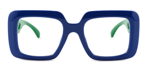 9173 Kandace Rectangle blue glasses