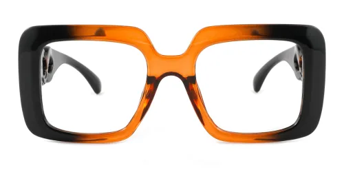 9173 Kandace Rectangle orange glasses