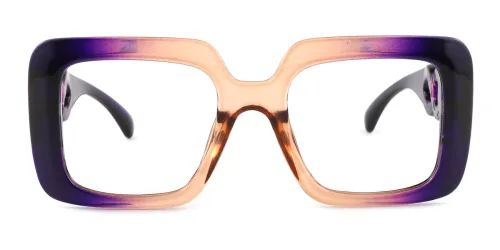 9173 Kandace Rectangle purple glasses