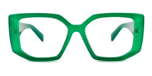 9185 Daine Geometric green glasses