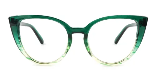 9190 Marianne Cateye green glasses