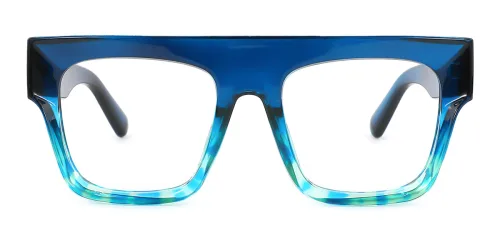 9195 Tamela Rectangle blue glasses
