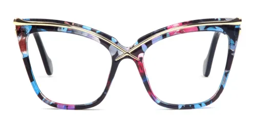 92107 Lacey Cateye floral glasses