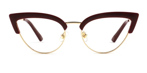 92185 Anthea Cateye red glasses