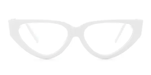 923 Hilaria Cateye white glasses