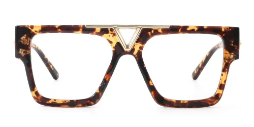 92350 Corina Aviator,Geometric tortoiseshell glasses