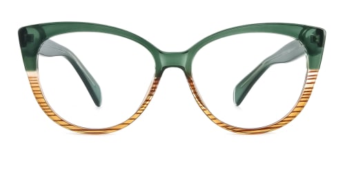 92372 Ami Cateye green glasses