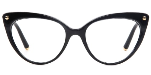 93308 Sims Cateye black glasses