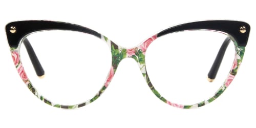93308 Sims Cateye floral glasses