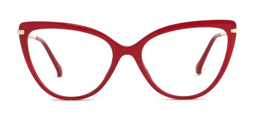 93335 Fay Cateye red glasses
