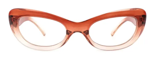 9507 Eonoble Cateye,Oval brown glasses