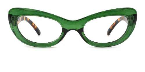 9507 Eonoble Cateye,Oval green glasses