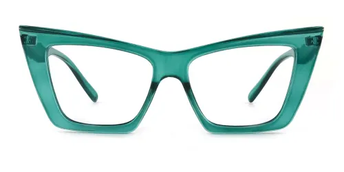 95088 Eboni Cateye green glasses