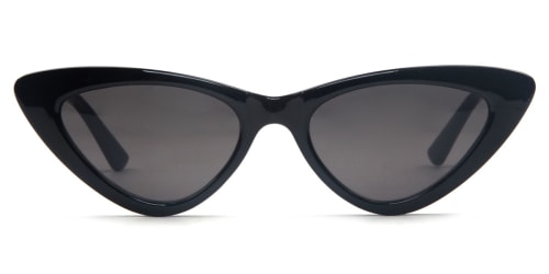 95112 Rachel Cateye black glasses