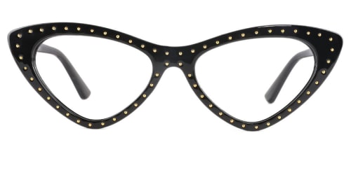 95130 Yamilet Cateye,Geometric black glasses