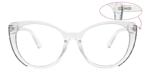 95141-1 Jordana Cateye,Oval clear glasses