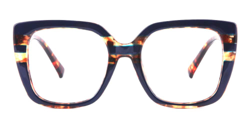 95165 Dixie Rectangle blue glasses