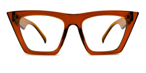 9522 Bella Belle Cateye brown glasses