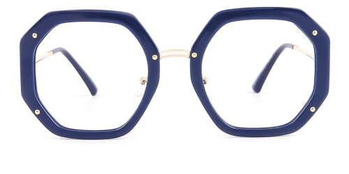 95243 Shanna Geometric blue glasses