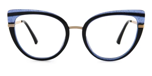 95282 Cadence Cateye blue glasses