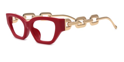95307 Celina Cateye red glasses