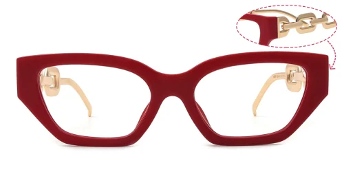 95307 Celina Cateye, red glasses