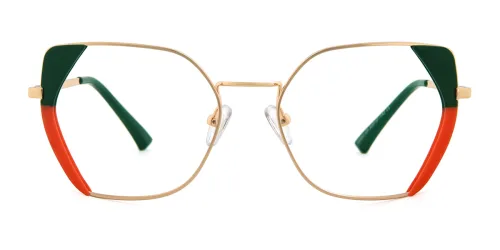 95382 Hedwig Cateye,Geometric green glasses
