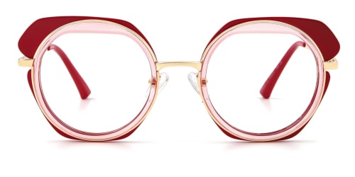 95390 Onora Cateye red glasses