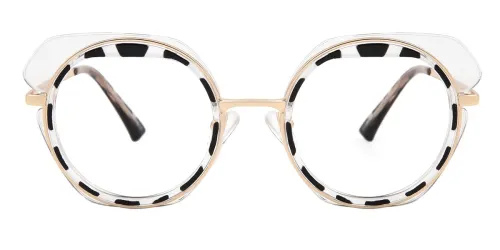 95390 Onora Cateye,Geometric tortoiseshell glasses