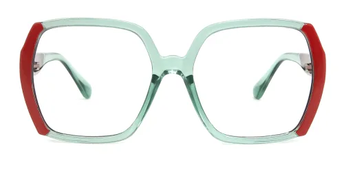 95403 Deloris Geometric green glasses