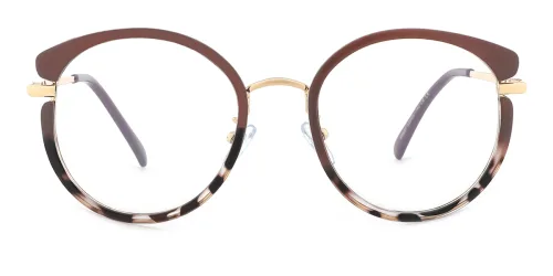 95551 Omo Round brown glasses