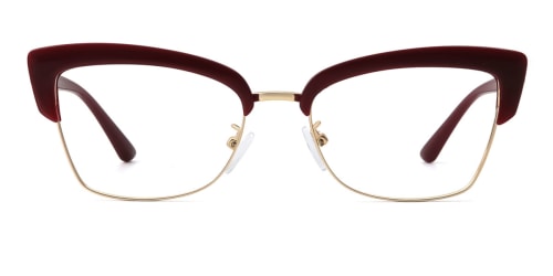 95711 Hadenna Cateye red glasses