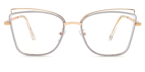 95787 Xacharia Cateye white glasses