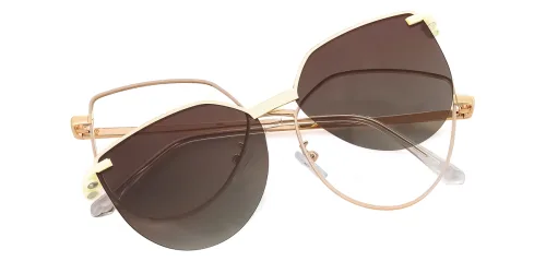 95802 Anabelle Cateye yellow glasses