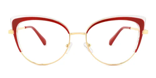 95826 Baldrey Cateye red glasses