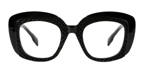 9590 Caitlin Rectangle black glasses