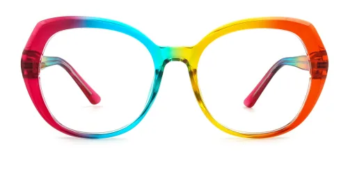 95930 Percia Round,Oval,Geometric multicolor glasses